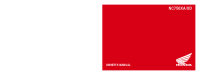Honda NC750X - Owners manual 2021- 2023 EN 